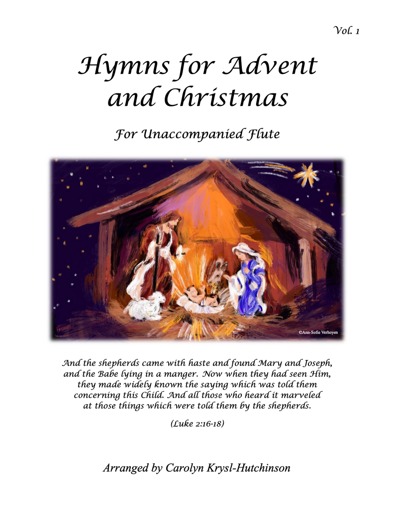 Hymns for Advent and Christmas for Unaccompanied Flute