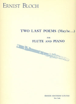 Two Last Poems (Flute and Piano)