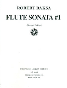 Flute Sonata #1 (1976) (Flute and Piano)