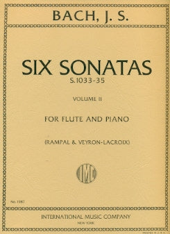 Flute Sonatas, Volume 2 (Sonatas 4-6) (Flute and Piano)