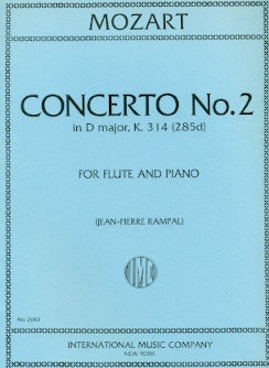 Concerto No. 2 in D Major, K314 (Flute and Piano)