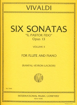 Six Sonatas "Il Pastor Fido," Volume 2 (Flute and Piano)
