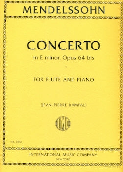 Concerto for Violin and Orchestra in e minor op. 64 (Flute and Piano)