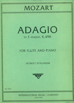 Adagio in E Major, K261 (Flute and Piano)