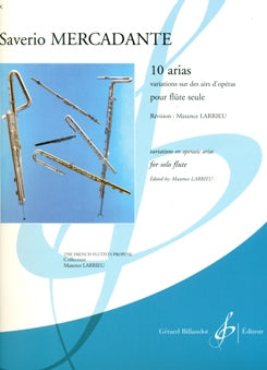 10 Arias - Variations Sur Des Airs D'Operas (Flute alone)