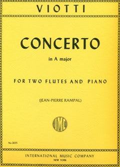 Concerto in A Major (Two Flutes)
