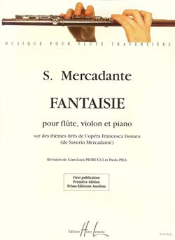 Fantaisie sur des thèmes de l'opéra Francesca Donato (Flute, Violin, and Piano)
