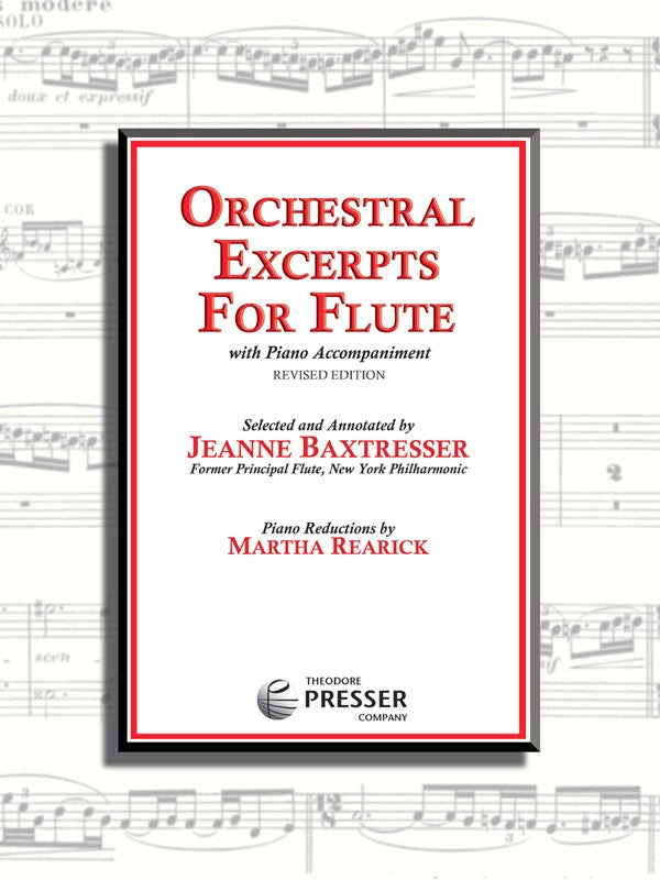 Orchestral Excerpts for Flute (Baxtresser)