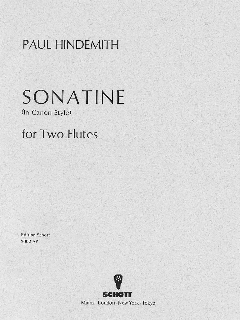 Canonic Sonatina, Op. 31, No. 3 (1923) (Two Flutes)