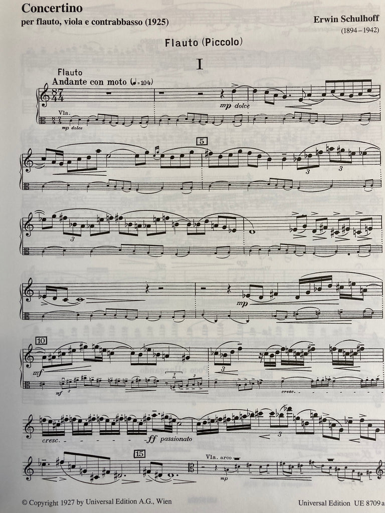 Concertino (Flute/Piccolo, Viola & Bass)