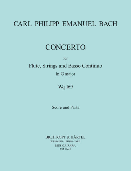 Flute Concerto in G major Wq 169 (Full Score)