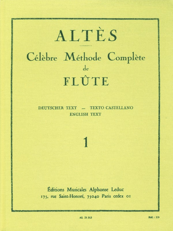 Complete Famous Method for Flute - Volume 1 (Studies and Etudes)