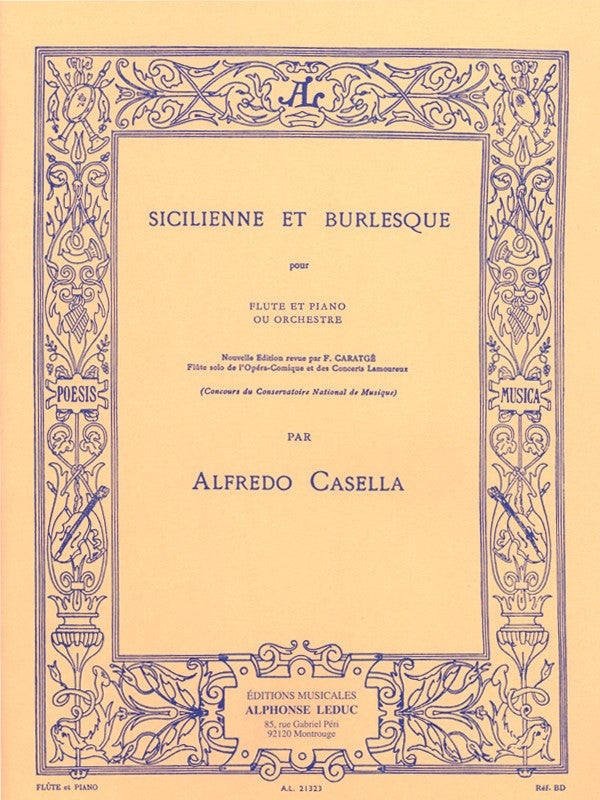Sicilienne E Burlesque (Flute and Piano)
