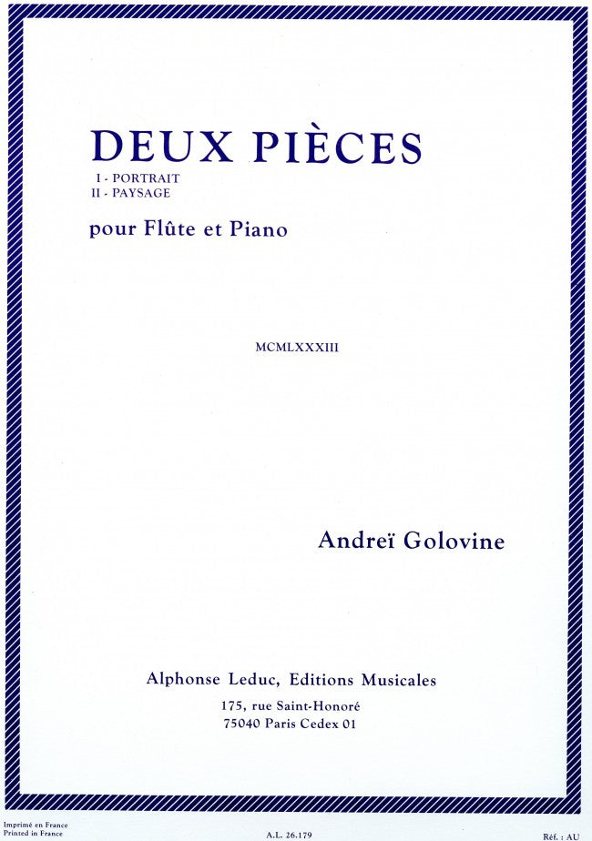 2 Pièces (Flute and Piano)