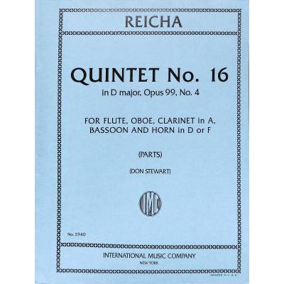 Quintet No. 16 in D major, Opus 99, No. 4 (Woodwind Quintet)