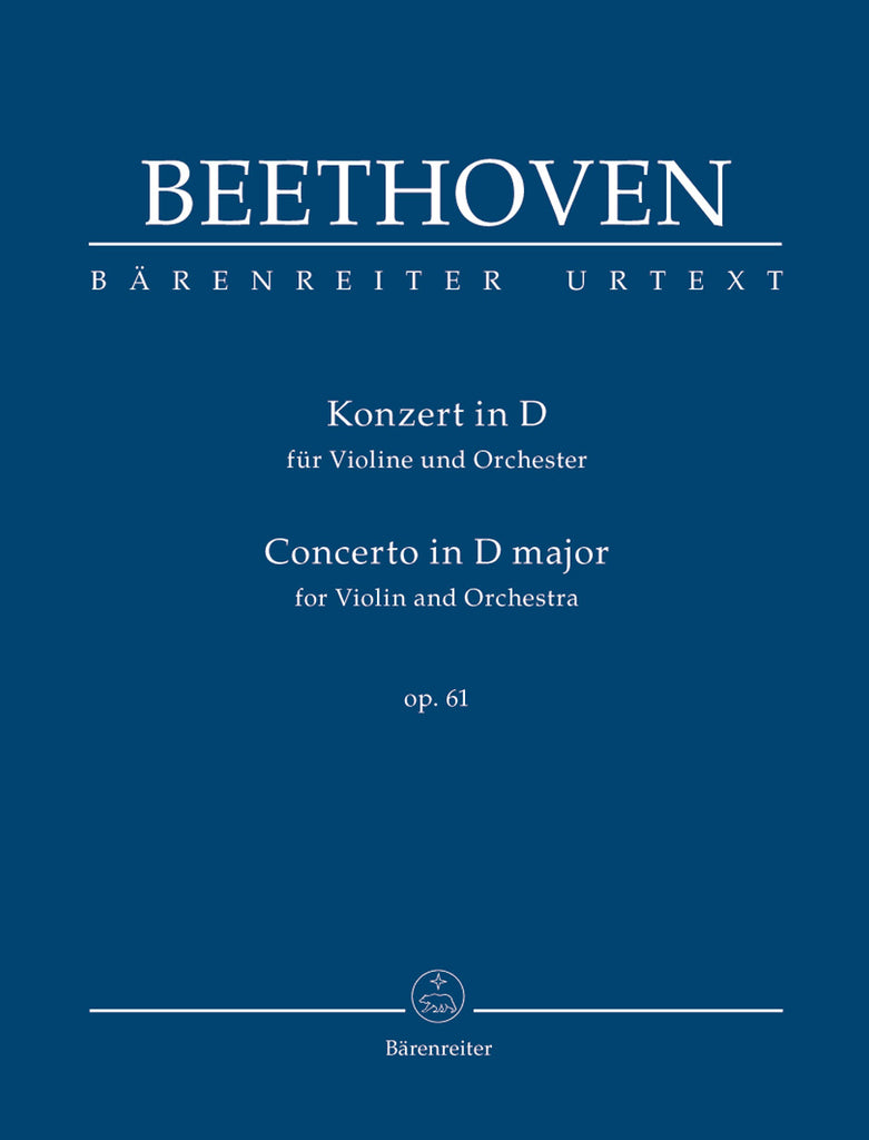 Concerto for Violin and Orchestra in D major op. 61 (Orchestral Score)