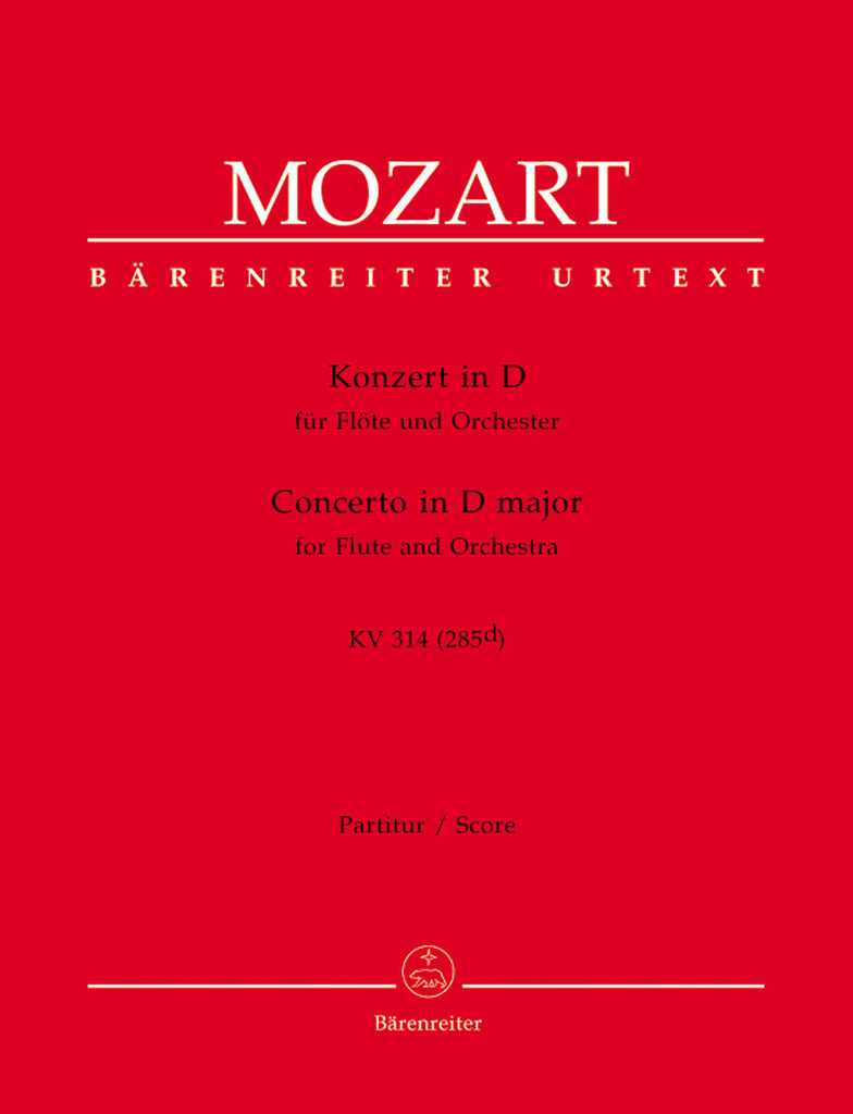 Concerto No. 2 in D Major, K314 (285d) (Full Score)