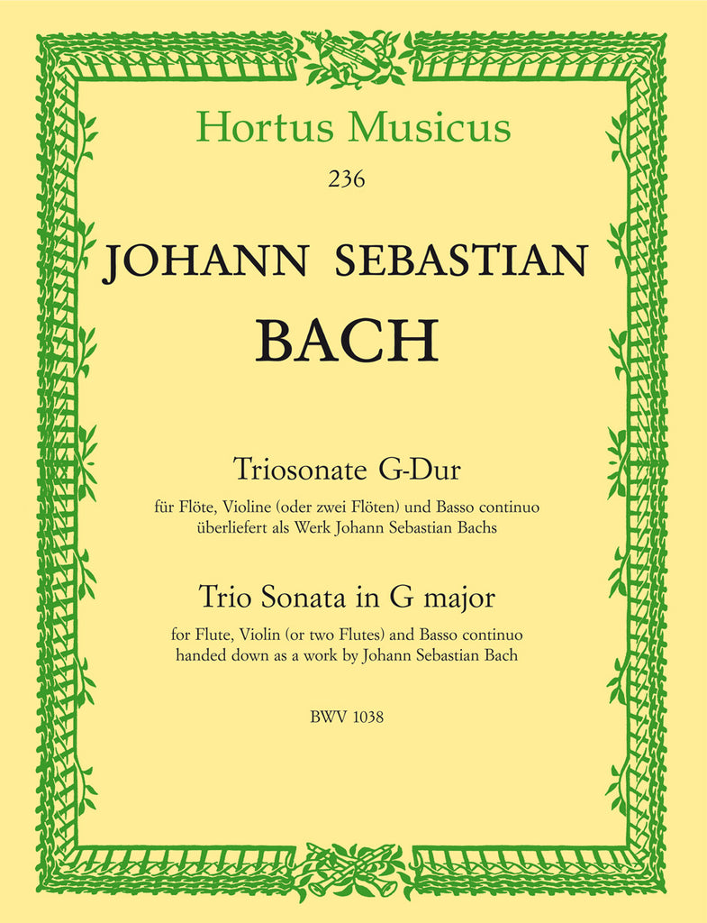 Triosonata in G major, BWV 1038 (Two Flutes)