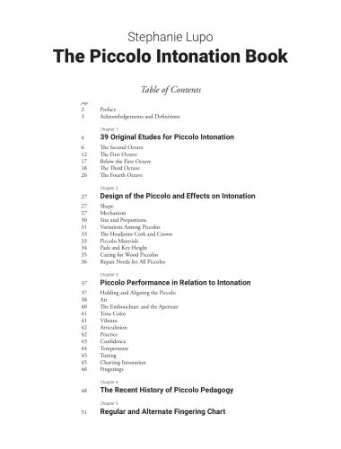 The Piccolo Intonation Book