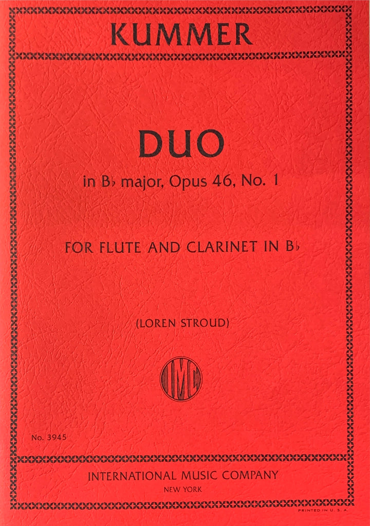 Duo in Bb Major Op. 46 No. 1 (Flute and Clarinet)