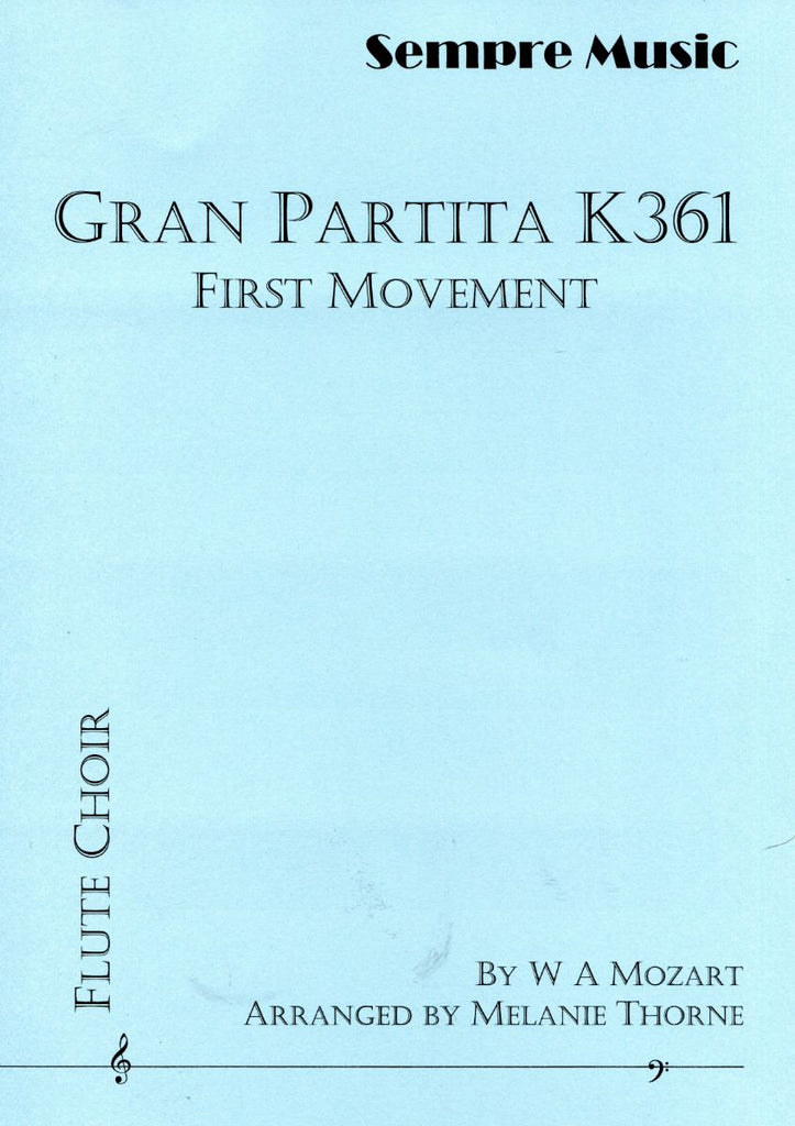 Gran Partita K361 First Movement (Flute Choir)