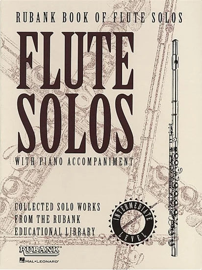 Rubank Book of Flute Solos – Intermediate Level, Piano Accompaniment Only (Flute and Piano)