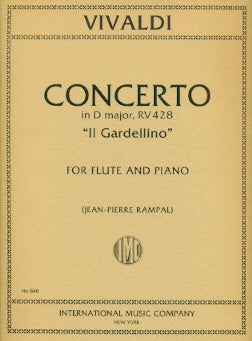 Concerto in D Major, RV428, "Il Gardellino" (Flute and Piano)