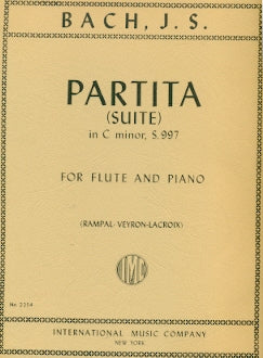 Partita (Suite) in C minor, BWV 997 (Flute and Piano)