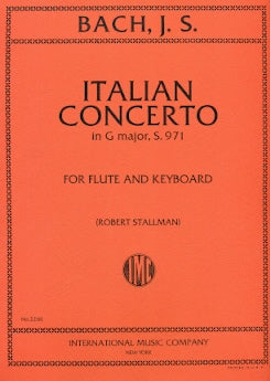Italian Concerto, BWV. 971 (Flute and Piano)