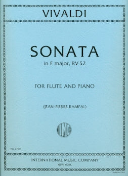 Sonata in F Major, RV52 (Flute and Piano)