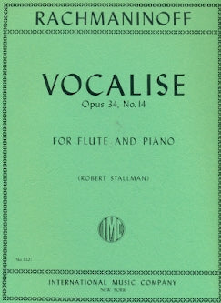 Vocalise, Op. 34 No. 14 (Flute and Piano)