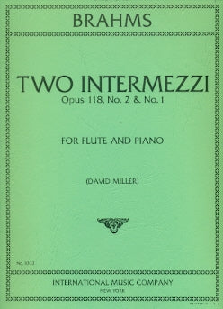 Two Intermezzi (from Op. 118, Nos. 1 and 2) (Flute and Piano)