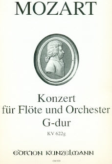 Flute Concerto in G Major, K622g (Flute and Piano)