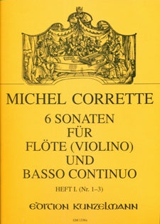 Flute Sonatas (6) in 2 Volumes, Vol. 1 (Flute and Piano)