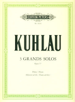 3 Grand Solos, Op. 57 (Flute and Piano)