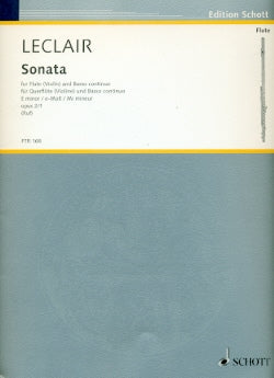 Sonata in E Minor, Op. 2, No. 1 (Flute and Piano)