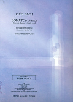 Sonata in A minor, Wq 132 (Flute Alone)
