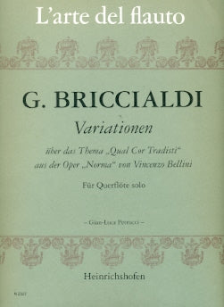 Variations on "Qual Cor Tradisti" (Flute Alone)