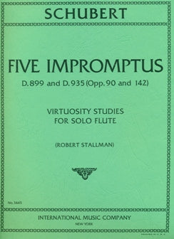 Five Impromptus (D899 & D935) (Flute Alone)