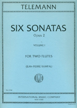 Six Sonatas, Op. 2 - Volume 1 (Two Flutes)