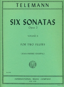 Six Sonatas, Op. 2 - Volume 2 (Two Flutes)