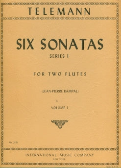Six Sonatas, Series 1 - Volume 1 (Two Flutes)