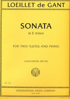Sonata in E minor (Two Flutes)