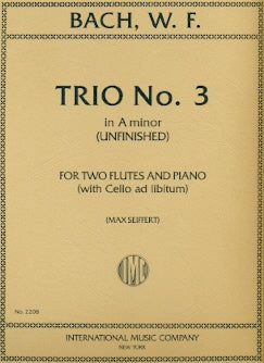 Trio No. 3 in A minor, F. 49 (Unfinished) (Two Flutes)