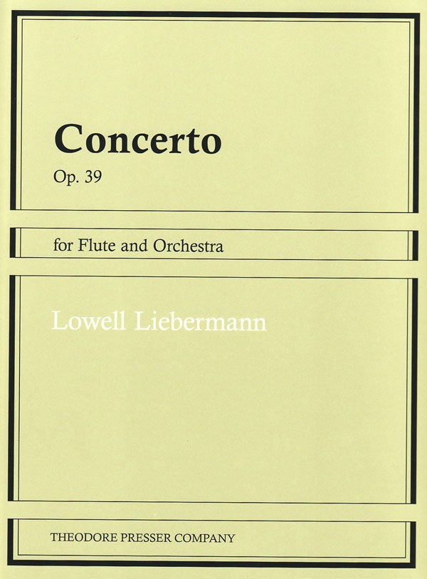 Concerto for Flute and Orchestra, Op. 39 (Flute and Piano)