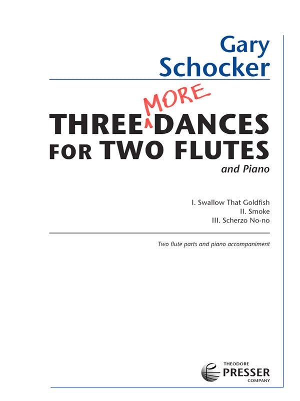 Three More Dances (Two Flutes)