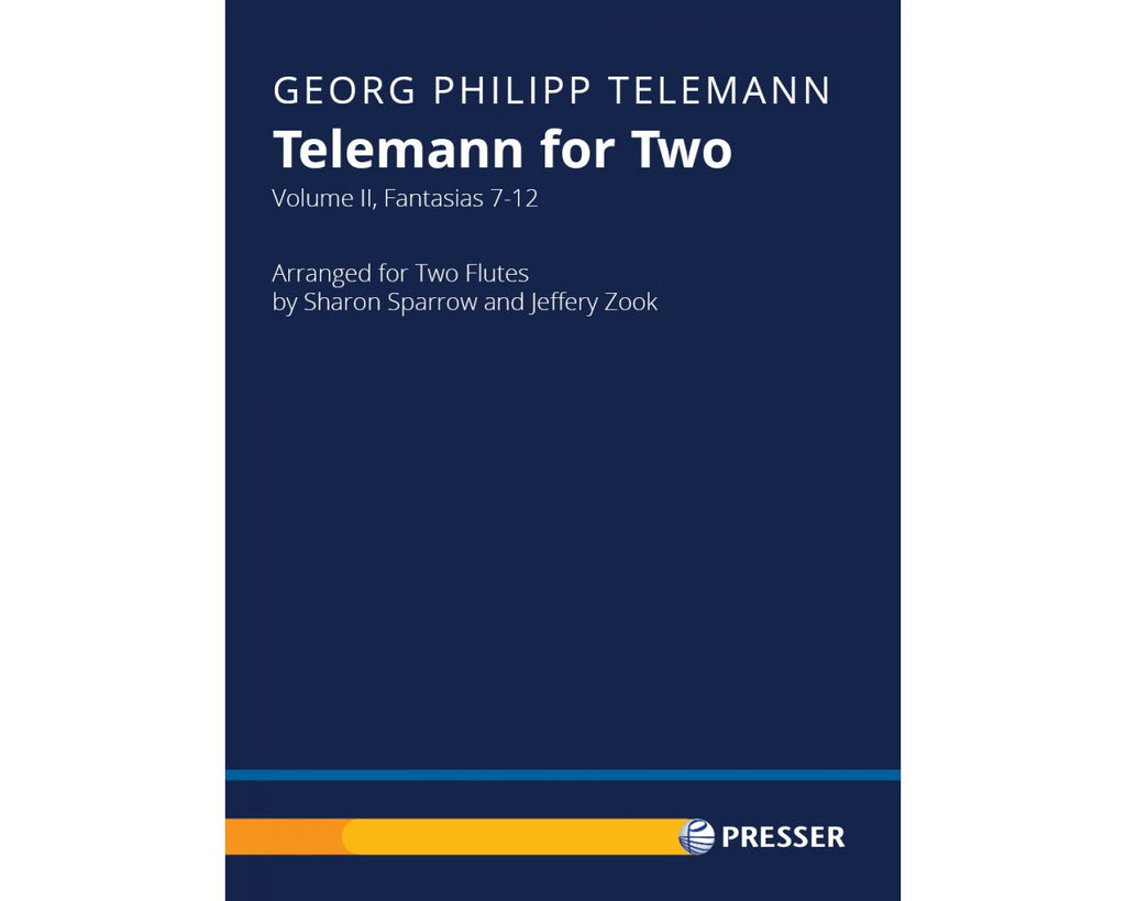 Telemann For Two: Volume II, Fantasias 7-12 (Two Flutes)