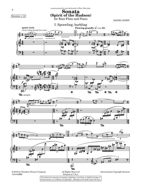 Sonata - Spirit of the Hudson (Bass Flute and Piano)