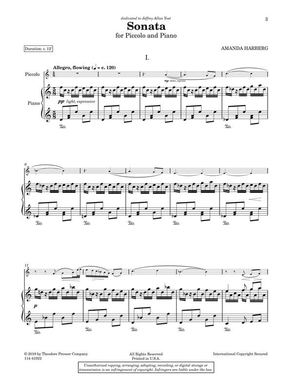 Sonata (Piccolo and Piano)