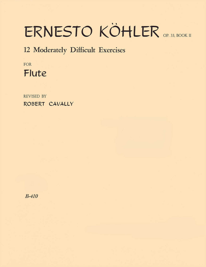 12 Moderately Difficult Exercises for Flute – Op. 33, Pt. 2